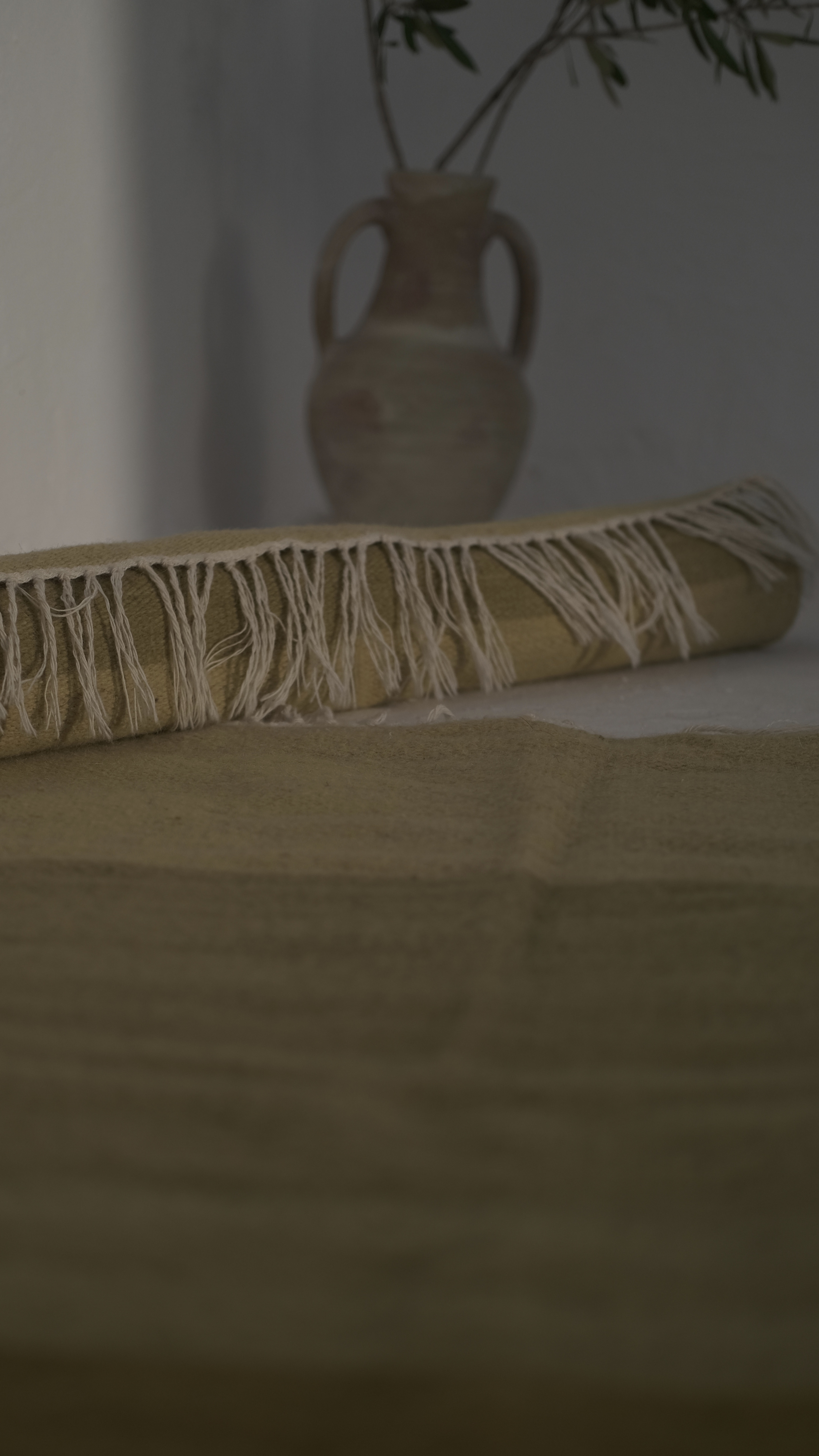 Plant-Dyed Olive Rug view 2