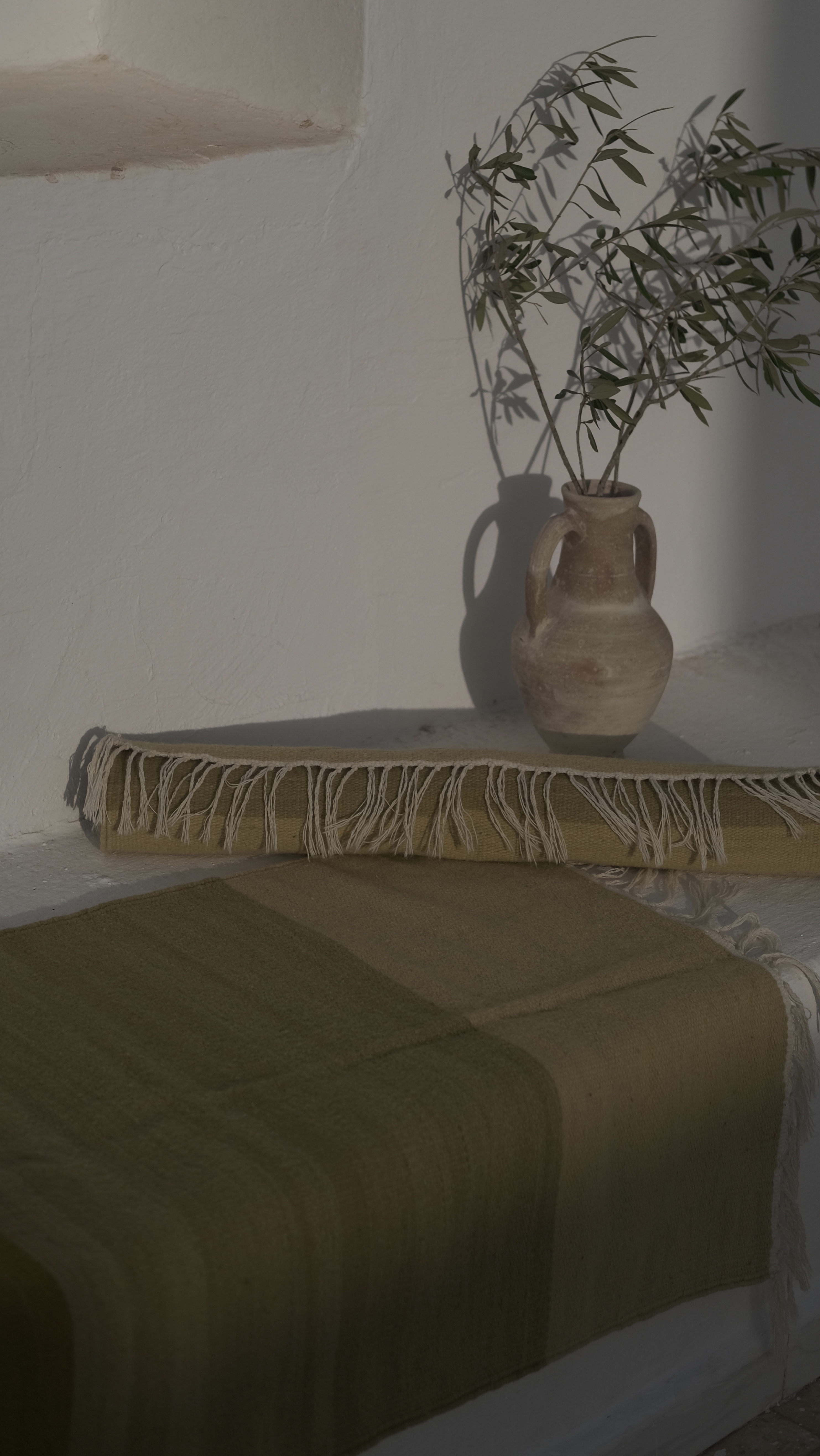 Plant-Dyed Olive Rug view 3