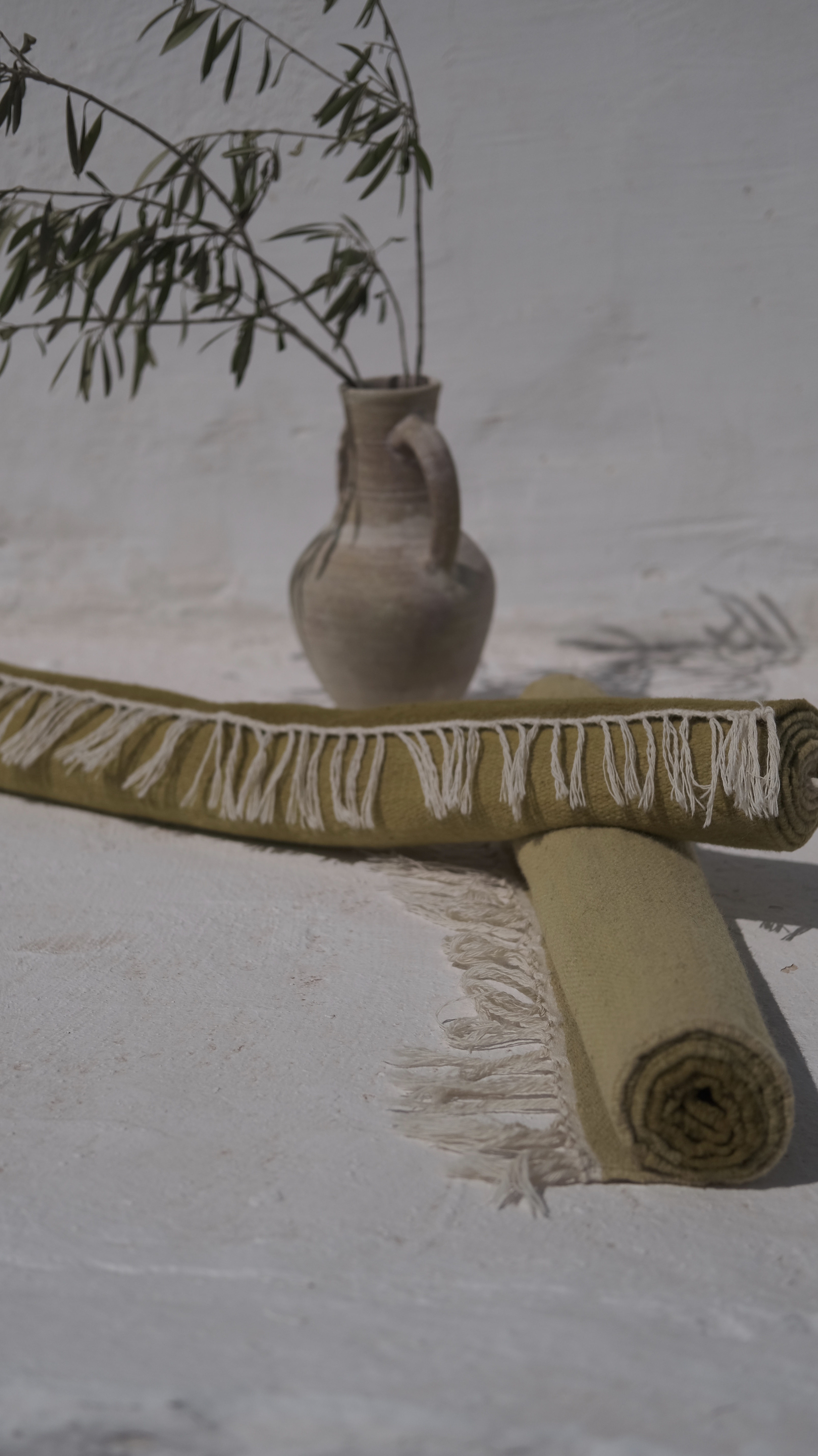 Plant-Dyed Olive Rug view 4